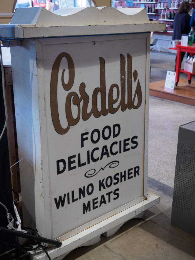 Cordell's sign at the Southern Food and Beverage Museum in New Orleans, Louisiana.