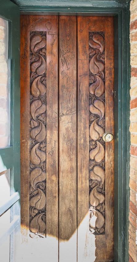 Door at the Sheldon Castle, Fairhope Alabama