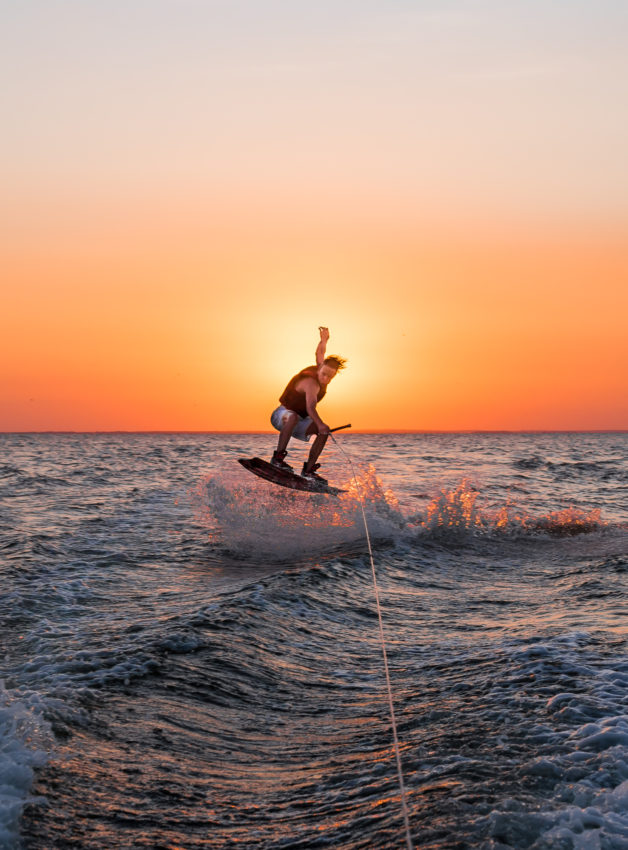 Wakeboarding in Mobile Bay. Photo by: Joseph Tarabella