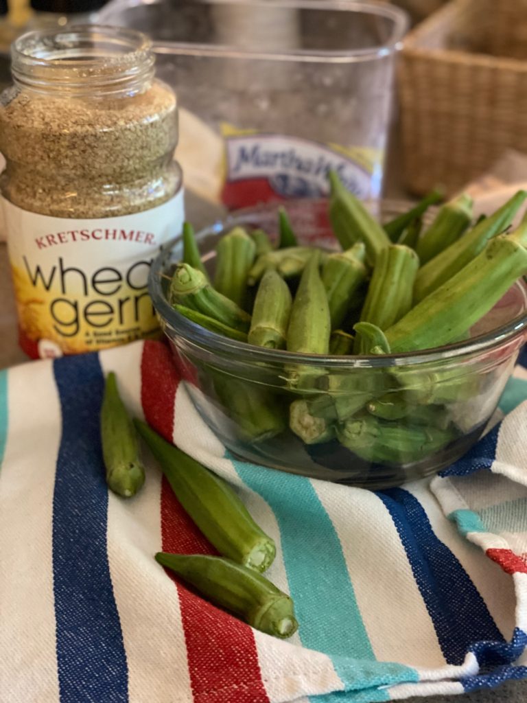 Frying Southern okra in the air-fryer? Are you crazy? leslieannetarabella.com 