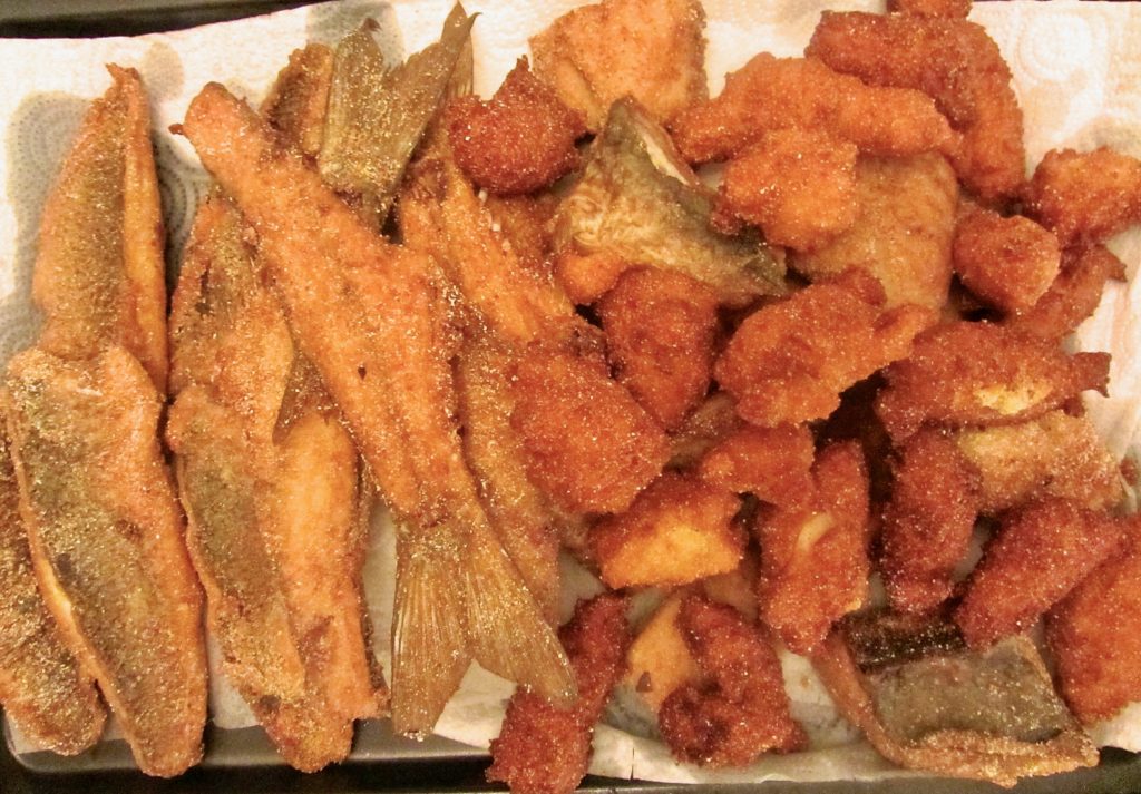 Fried fish and hushpuppies - leslieannetarabella.com
